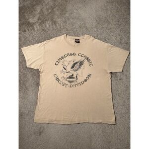 Vintage Mens Tshirt 2002 Harley Davidson Cimeless Classic Y2K Rock, Size XXL